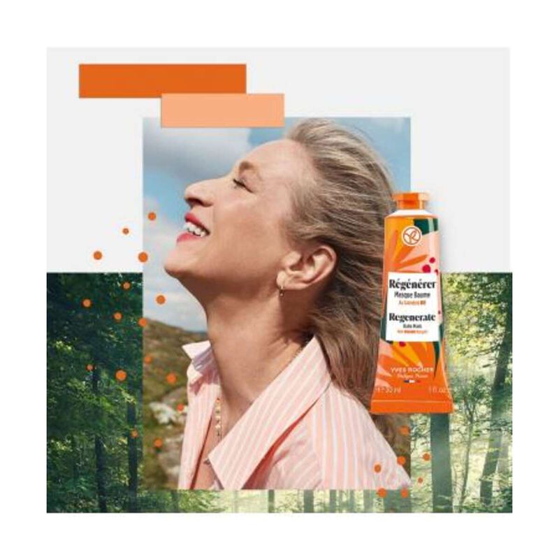 yves rocher regenerating care mask soothes and supports irritated skin during regeneration