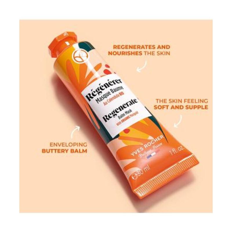 yves rocher regenerating care mask soothes and supports irritated skin during regeneration