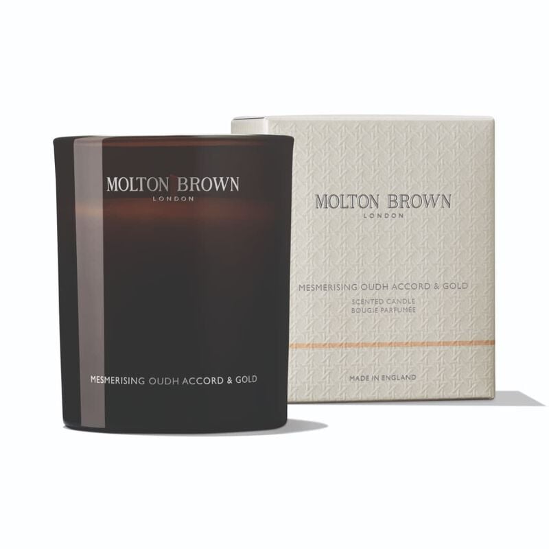 مولتون براون شمعة ساحرة برائحة العود والذهب