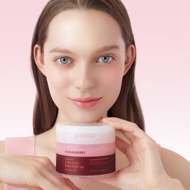 faces collagen pore tight up gel toner pads