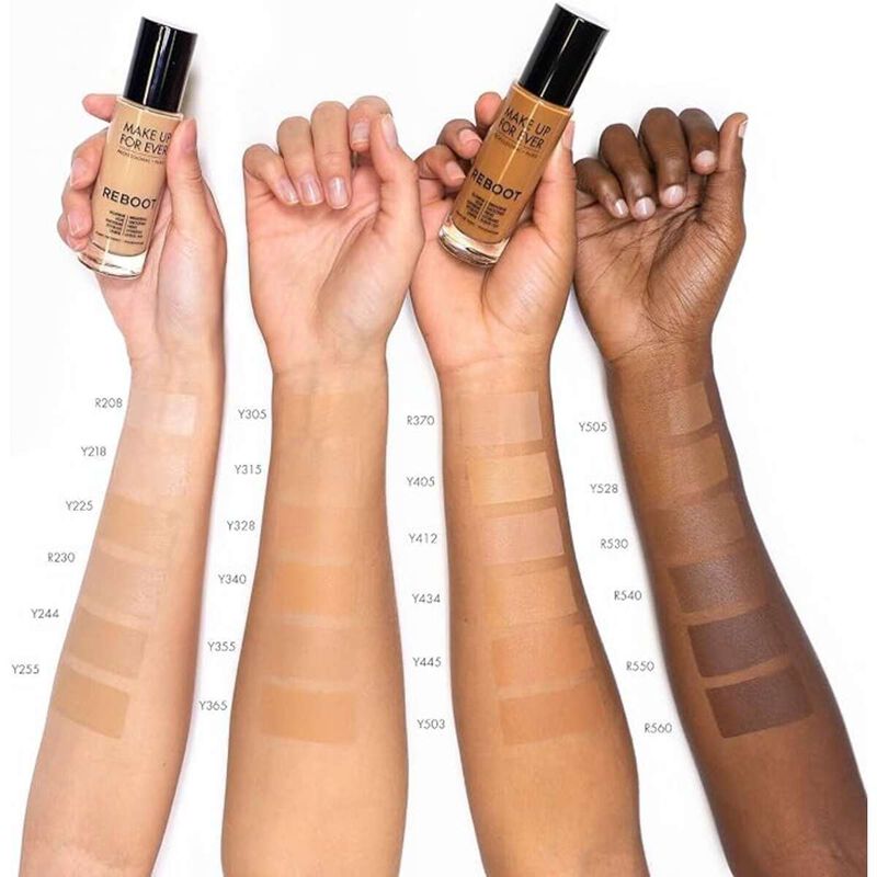 make up for ever reboot y255 revitalizing foundation pomp 30 ml