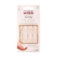 Kiss Salon Acrylic Nude French Nails KAN01 faces kiss salon acrylic nude french nails kan01