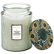 faces french cade lavender large jar candle