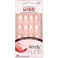 Kiss acrylic nude nails KAN06 faces kiss acrylic nude nails kan06