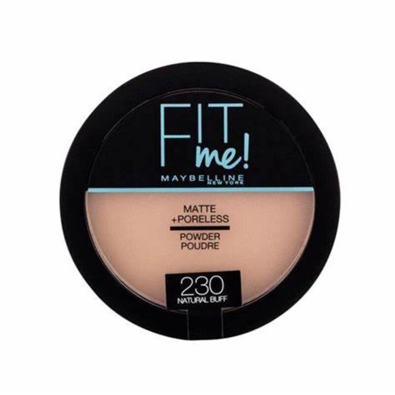 maybelline new york fit me matte and poreless powder 230 natural buff