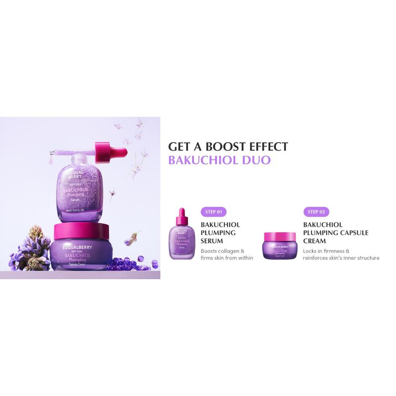 eqqualberry bakuchiol plumping capsule cream