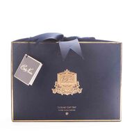 faces معطر جو باقة هدية أو دي في صندوق أزرق مع شارة ذهبية