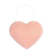 faces organic cleansing sponge rose clay heart 5g
