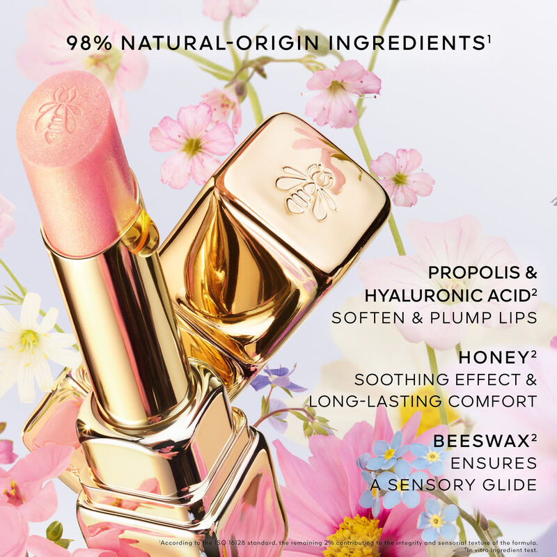 guerlain kisskiss bee glow
98% naturalorigin honey tint balm