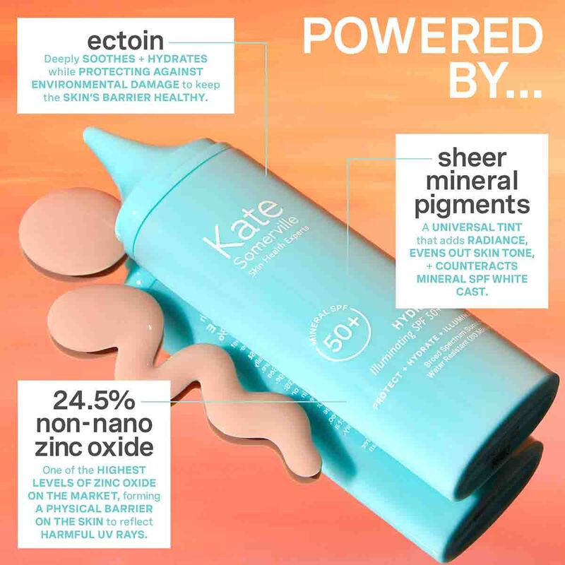 كيت سومرفيل قطرات مضيئة مع عامل حماية من الشمس spf 50 من هيدراكايت