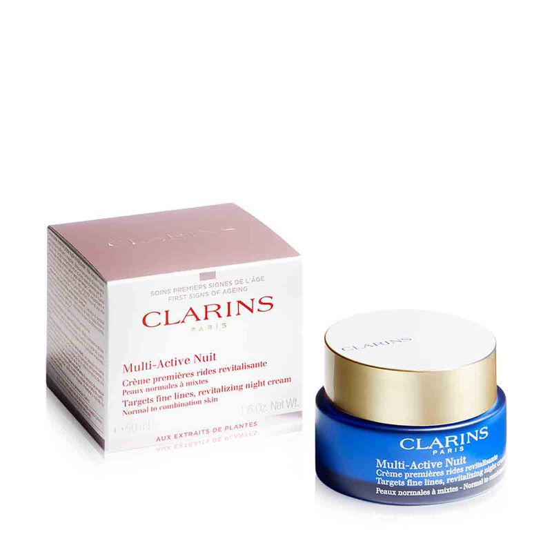 كلارنس كريم الليل ملتي أكتيف كمفورت لمكافحة علامات التعب للبشرة العادية و الجافة 50 مل