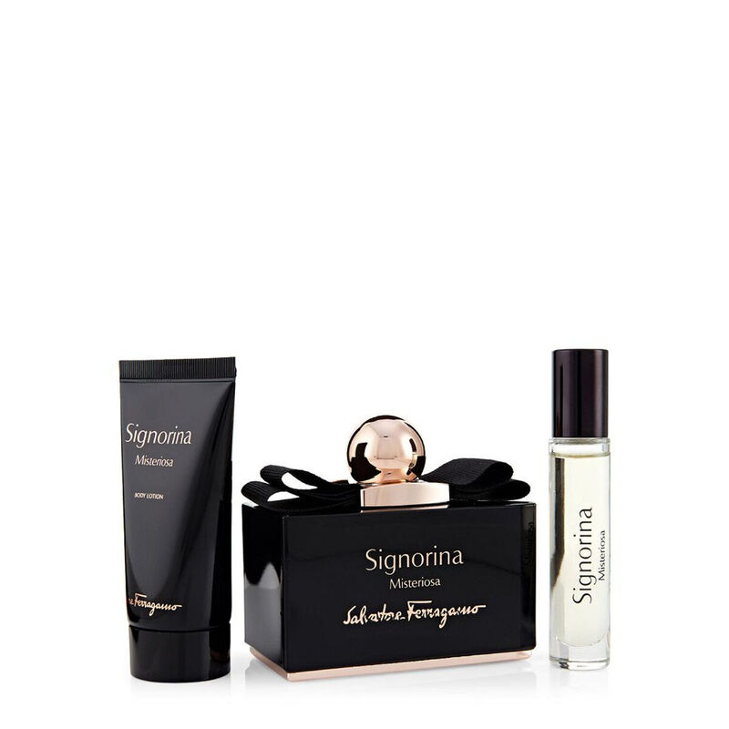 salvatore ferragamo signorina misteriosa gift set (edp 100ml + bl 50ml + mini 10ml)