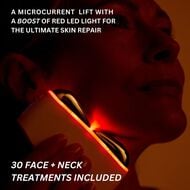 Level Up Microcurrent + Red LED Face & Neck Massager faces level up microcurrent red led face neck massager
