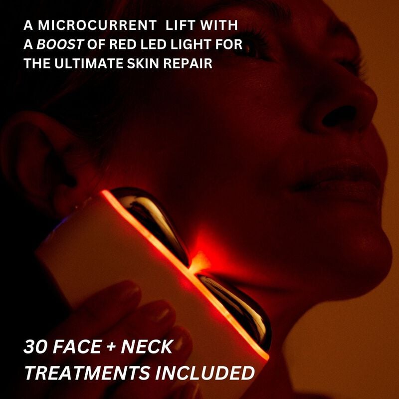 solaris laboratories ny level up microcurrent + red led face & neck massager