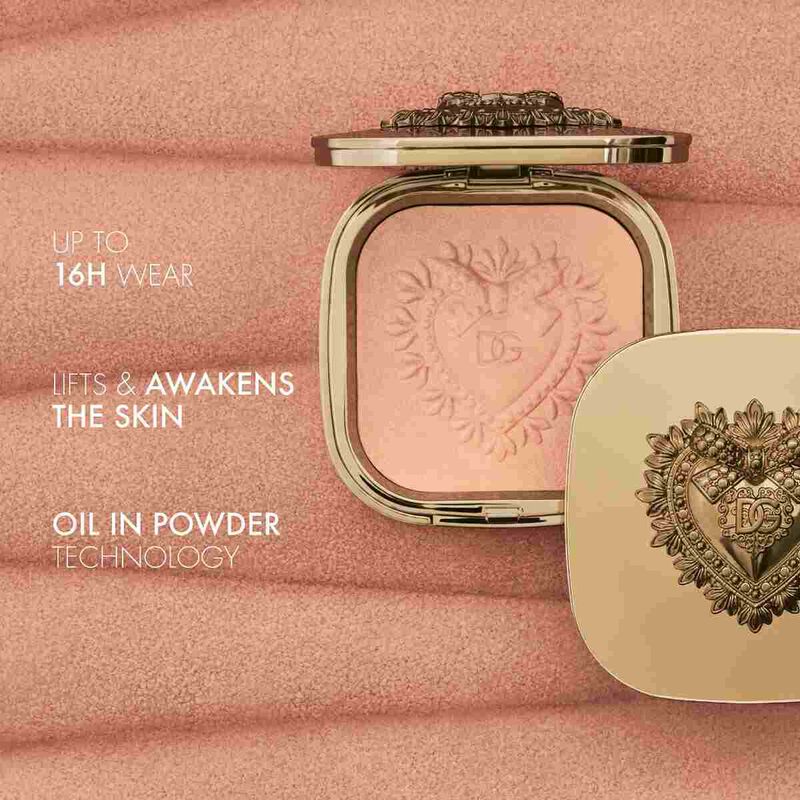 dolce & gabbana devotion illuminating face oil in powder