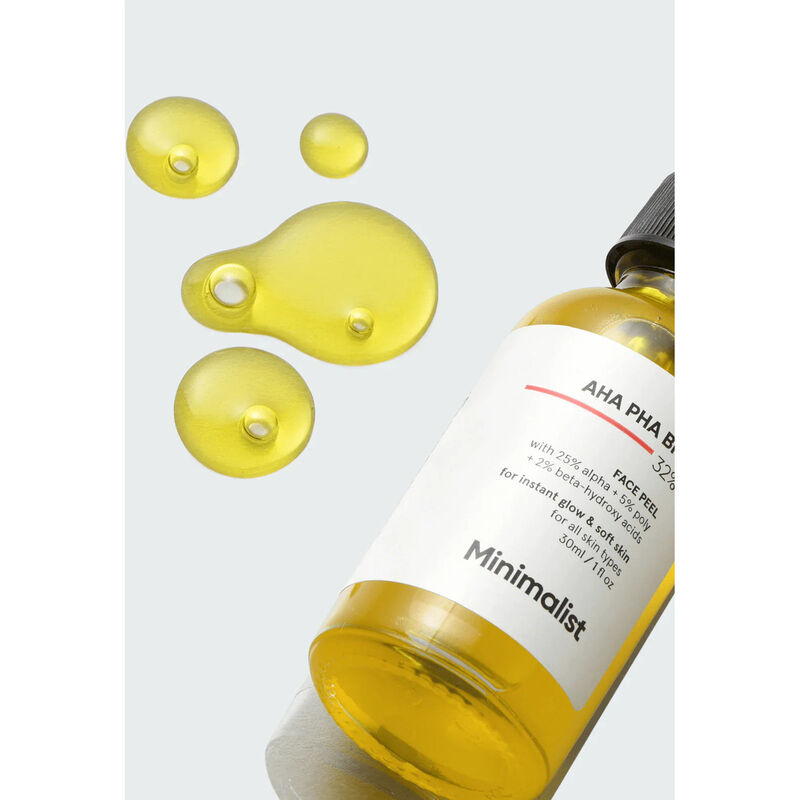 minimalist aha pha bha 32% face peel