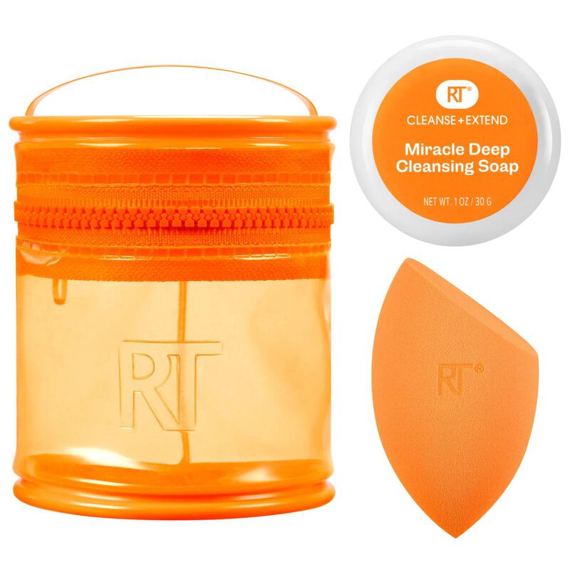 real techniques miracle blend + cleanse set