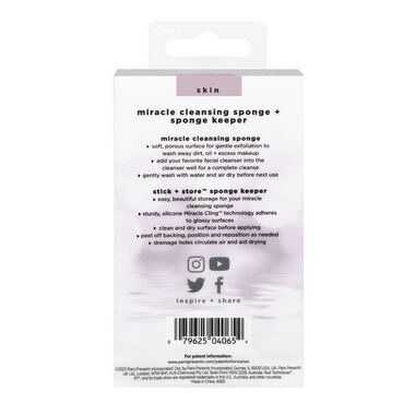 faces مجموعة إسفنجة تنظيف معجزة وحافظة إسفنجة للالتصاق والتخزين