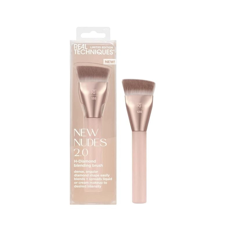 real techniques new nudes 2.0 hdiamond blending brush