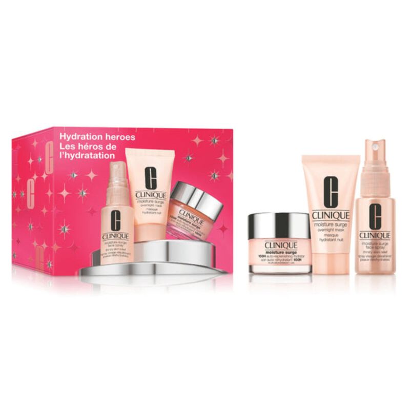 clinique hydration heroes moisture surge set