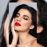 faces luminosity in rose quartz