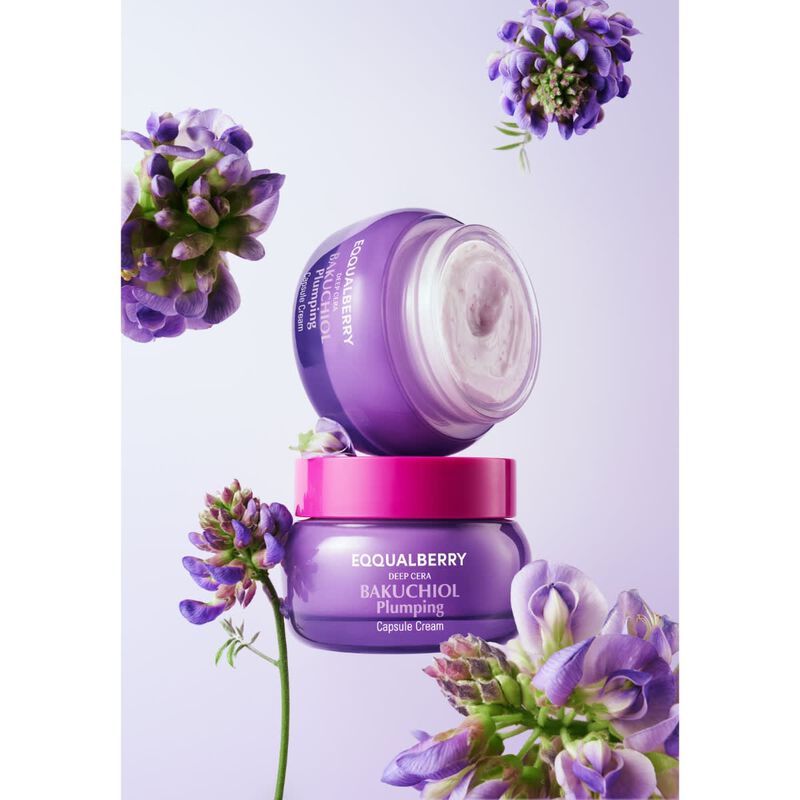eqqualberry bakuchiol plumping capsule cream