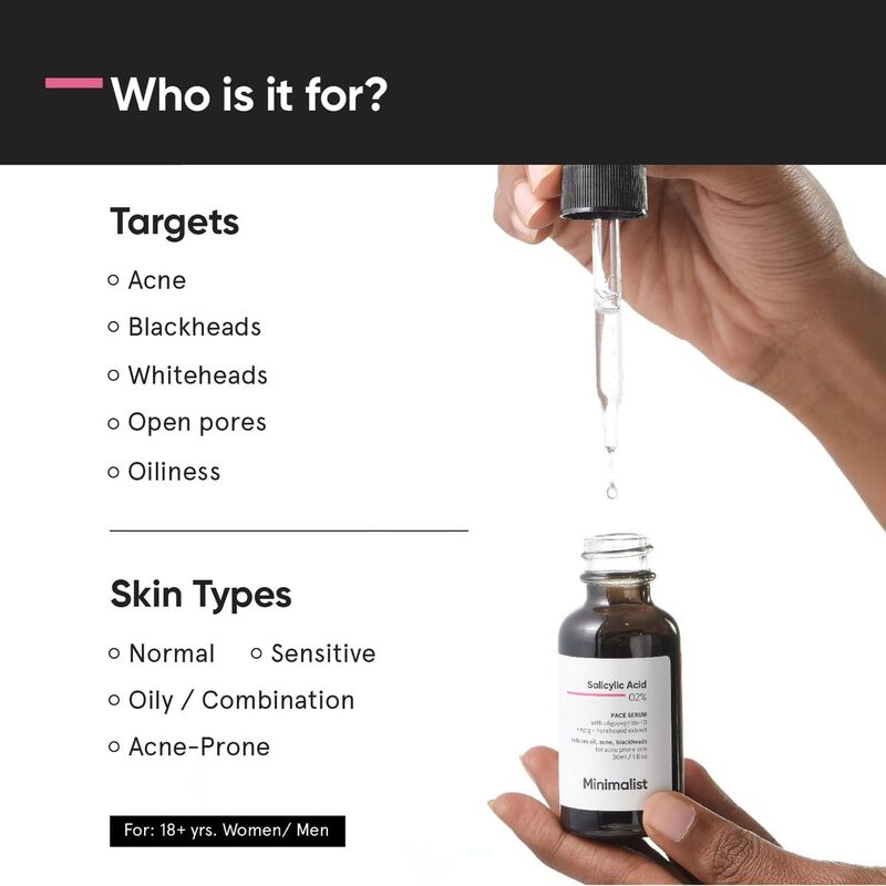 minimalist salicylic acid 2% face serum