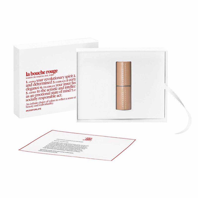 la bouche rouge, paris refillable fine leather lipstick case