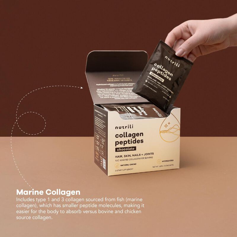 nutrili marine collagen peptides  chocolate