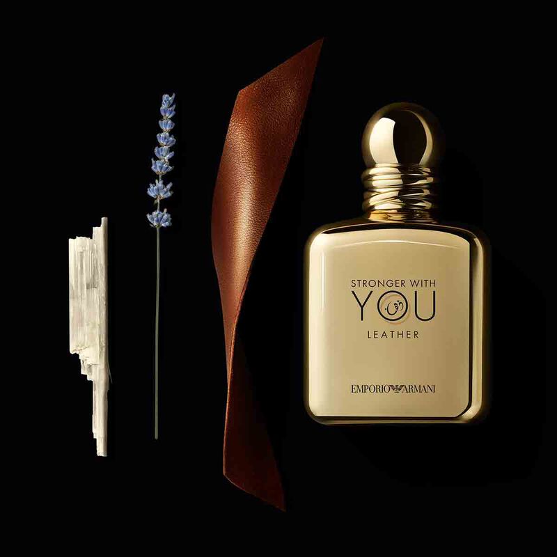 armani beauty stronger with you leather eau de parfum