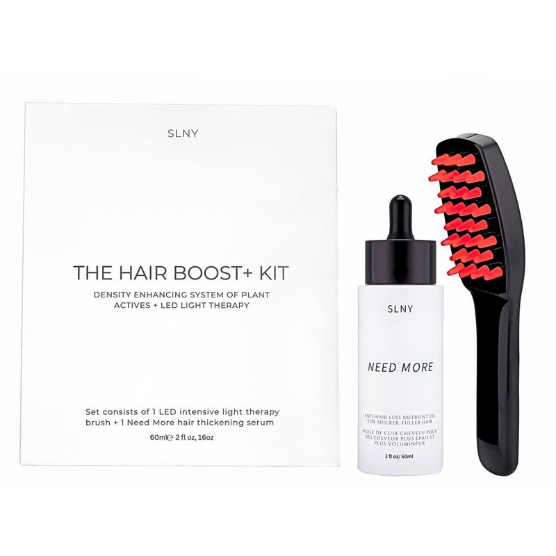 سولاريس لابوراتوريز ان واي مجموعة ذا هير بوست + سيروم نيد مور ومشط علاجي بضوء ليد