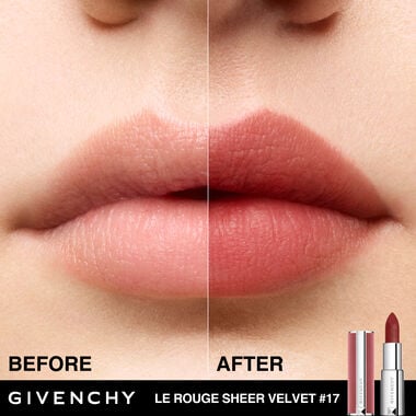 Le Rouge Sheer Velvet faces le rouge sheer velvet