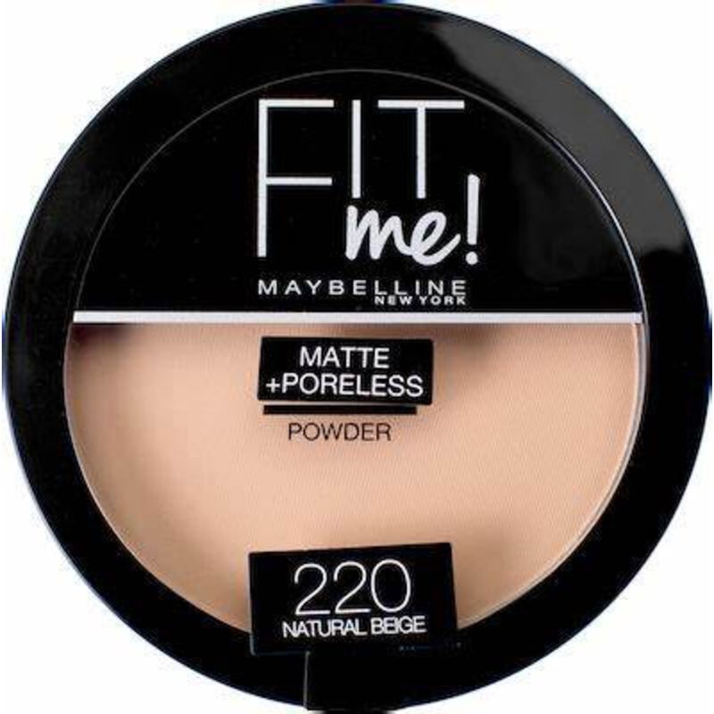 maybelline new york fit me matte & poreless powder  220 natural beige