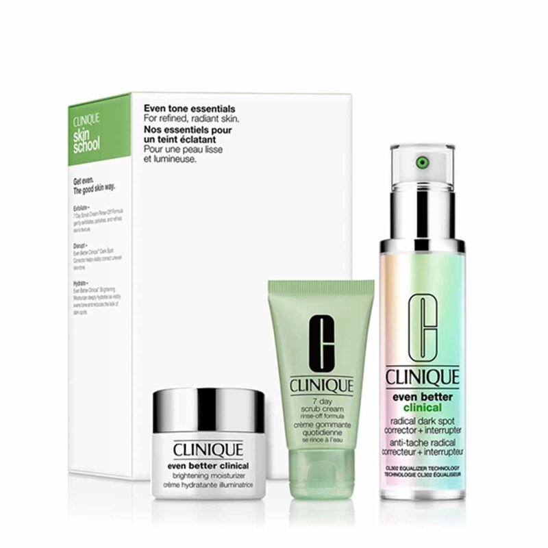 clinique uneven skin tone set