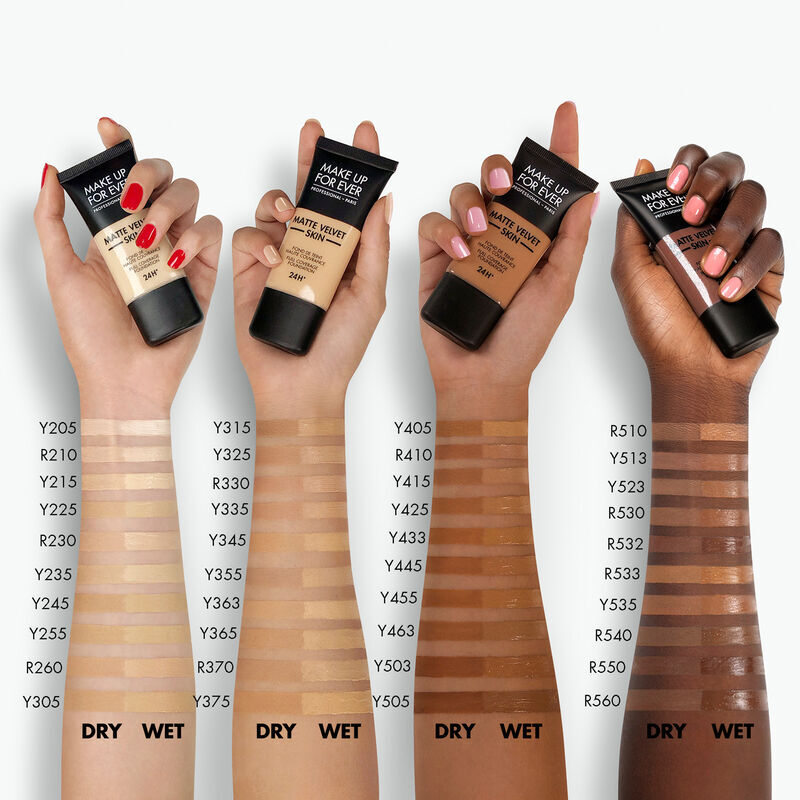 make up for ever matte velvet skin foundation