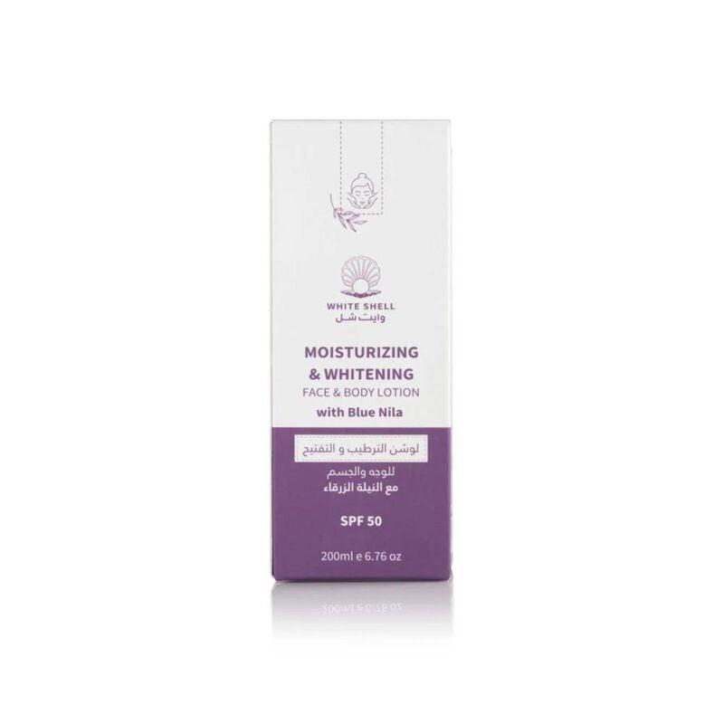 وايت شل spf50 لوشن مرطب ومغذي ومفتح للوجه والجسم