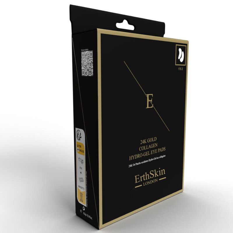 erthskin london collagen gold under eye patch 24k gold 5x2 pads