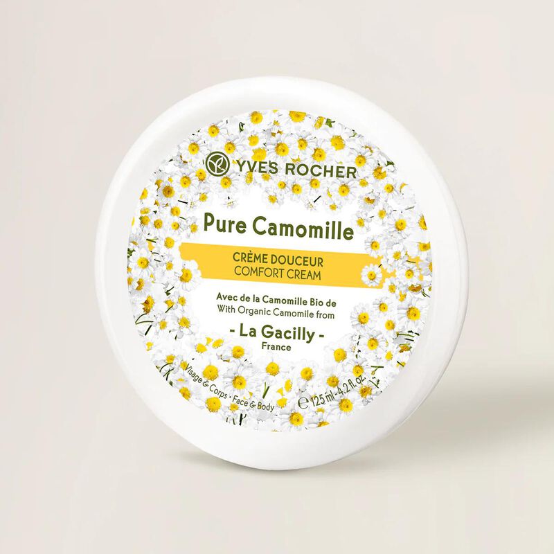 yves rocher pure camomille face & body comfort cream 125ml jar