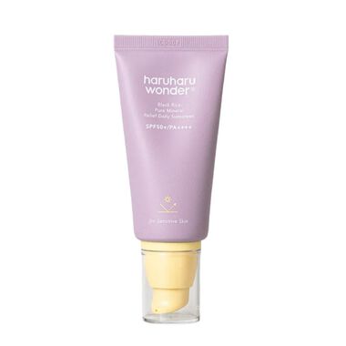 faces black rice pure mineral relief daily sunscreen spf50  pa