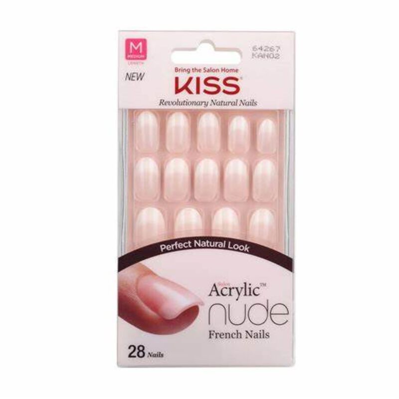 كيس kiss acrylic nude nails kan02