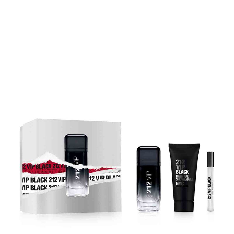 carolina herrera 216 vip black gift set for men