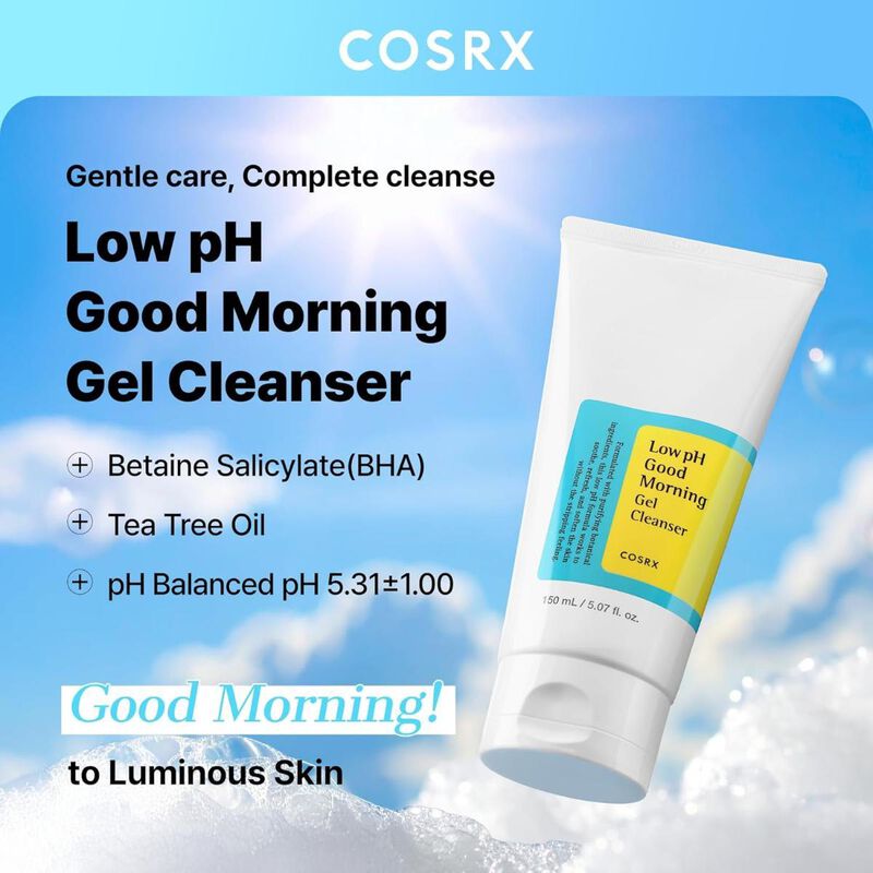 cosrx cosrx low ph good morning gel cleanser 150ml