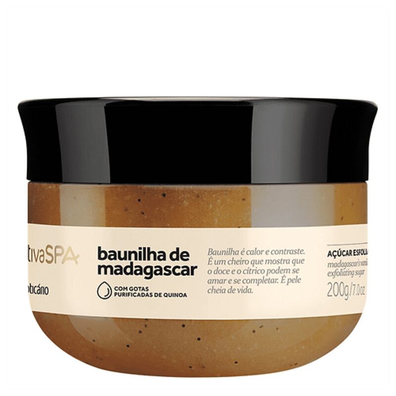 أو بوتيكاريو زيت التقشير للجسم بالسكر بخلاصة الفانيليا مدغشقر من ناتيفا سبا