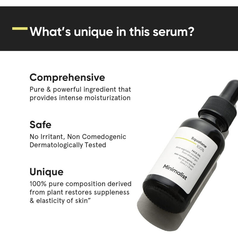 minimalist squalane 100% face oil