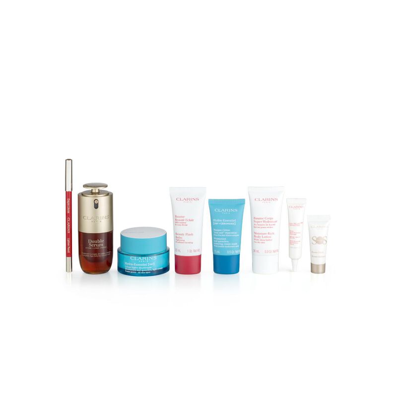 clarins double serum & hydra essentiel collection