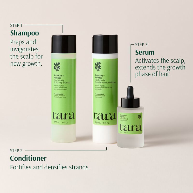 tara rosemary peptides hair density system