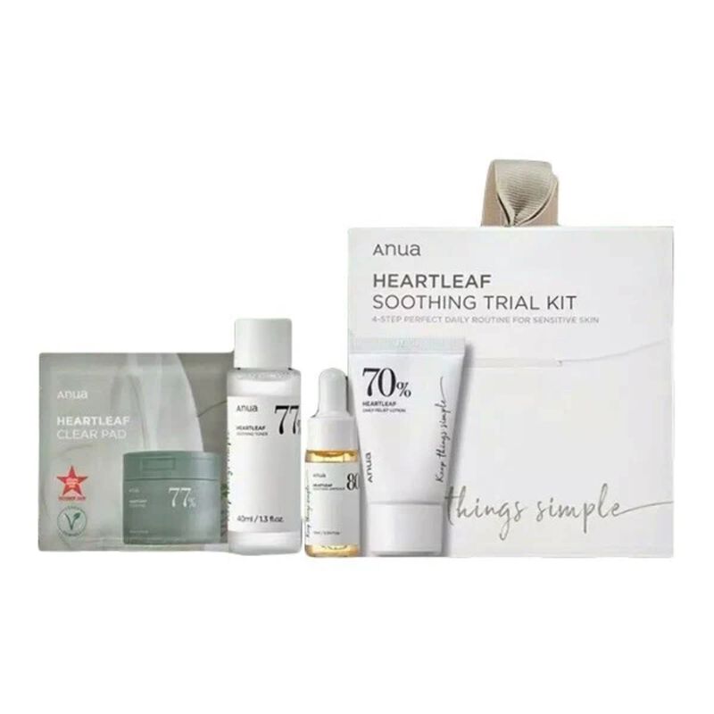 anua heartleaf soothing trial kit