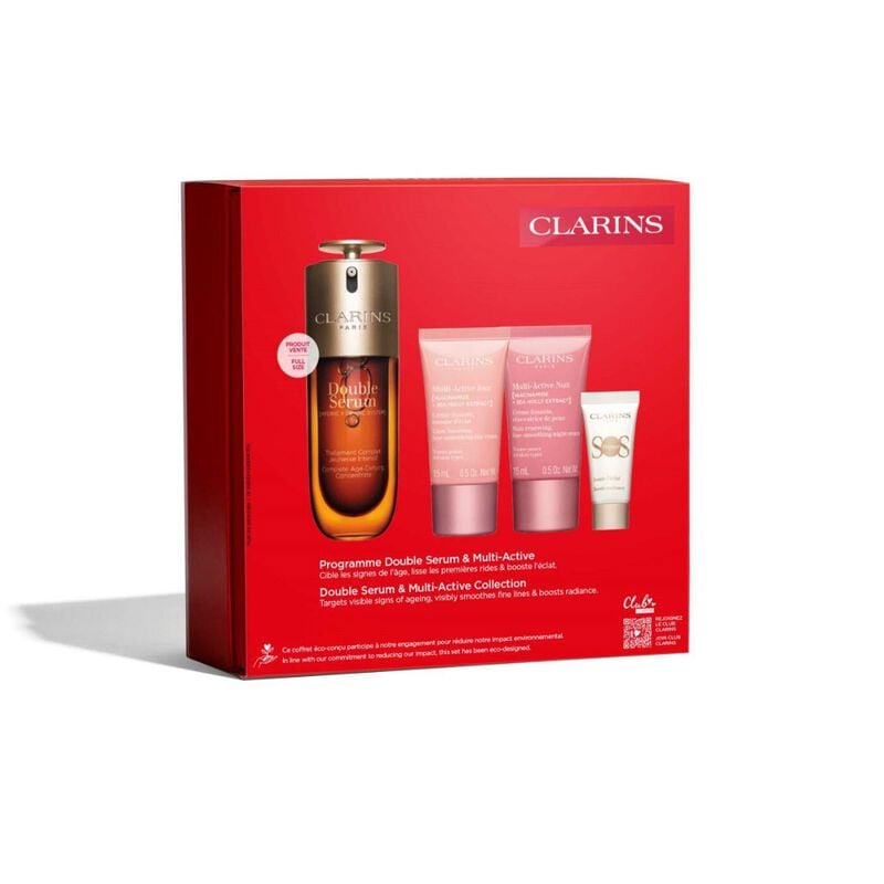 clarins double serum & multiactive routine