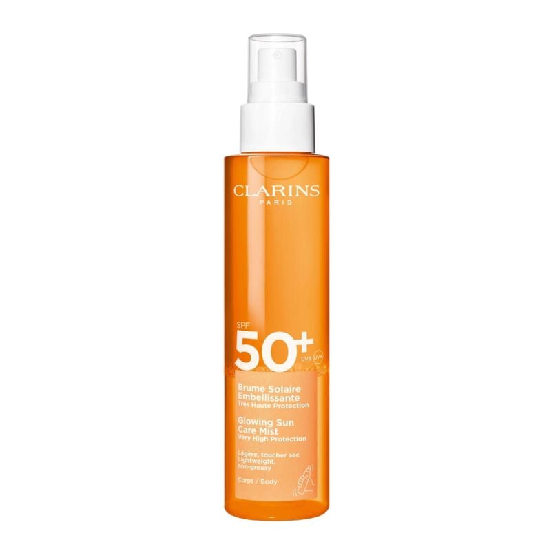 واقي شمس للجسم رذاذ العناية الشمسية المتوهجة بعامل حماية عالي جدًا Spf 50+