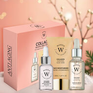 COLLAGENSKIN LIFTER BOOST OIL SERUM 30ml + SKIN LIFTER BOOST COLLAGEN MOISTURISER 50ml + SKIN LIFTER BOOST COLLAGEN EYE SERUM 15ml faces collagenskin lifter boost oil serum 30ml skin lifter boost collagen moisturiser 50ml skin lifter boost collagen eye serum 15ml